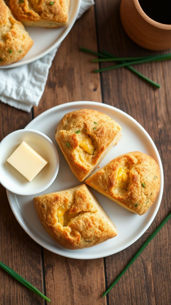 Savory Scones with Cheddar and Chives