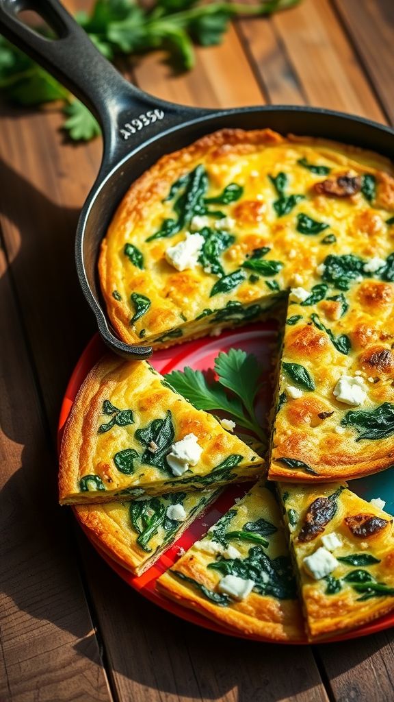 Savory Spinach and Feta Frittata  