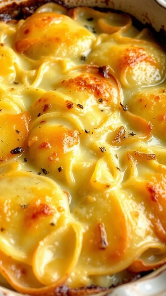 Scalloped Potatoes with Cheddar Cheese