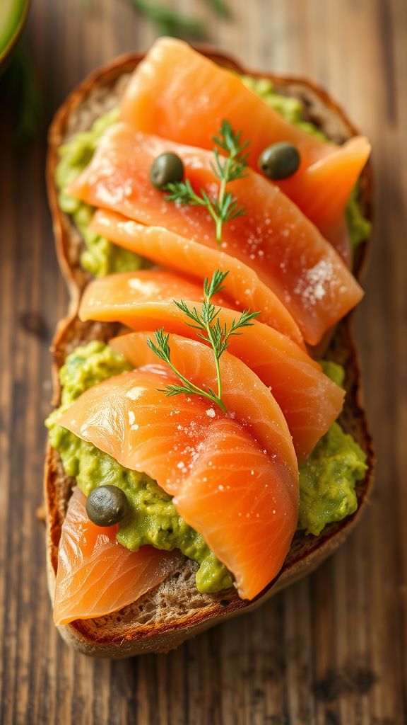 Smoked Salmon and Avocado Toast  