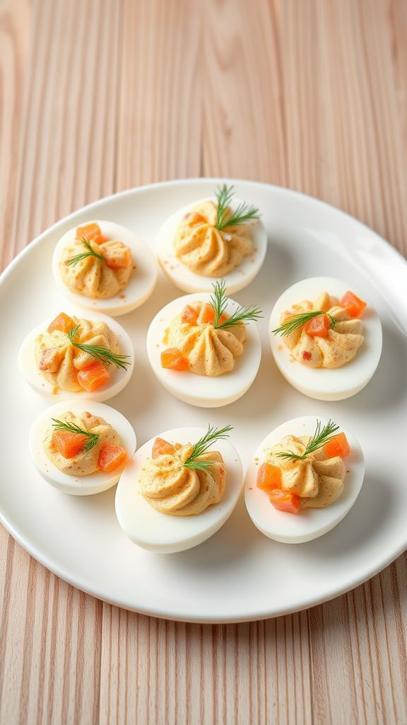 Smoked Salmon Deviled Eggs  