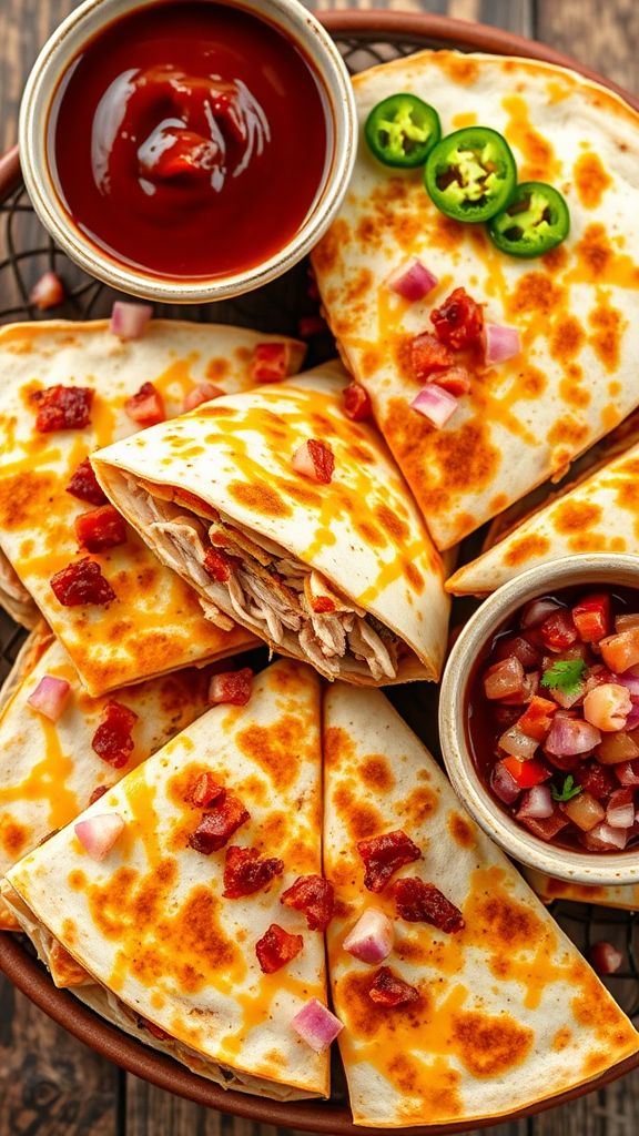 Southwest Alice Springs Chicken Quesadillas