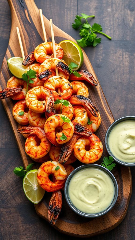 Spicy Shrimp Skewers