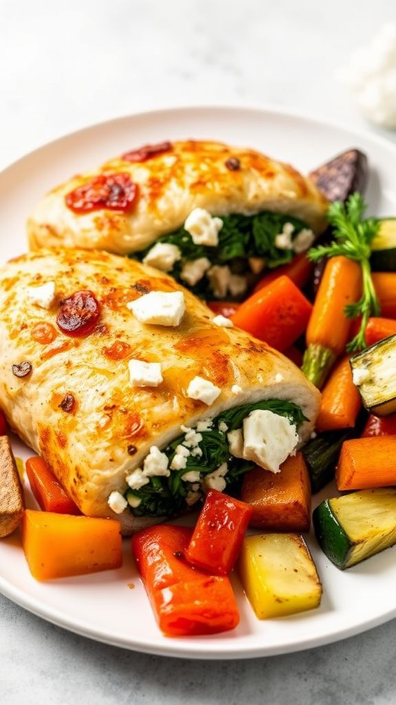 Spinach and Feta Stuffed Chicken Breasts