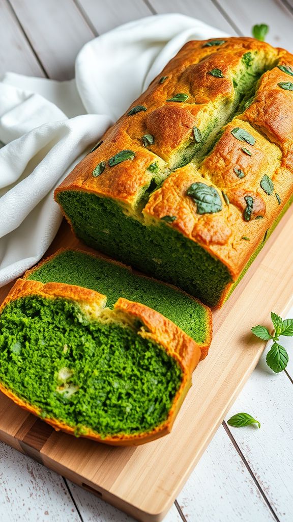 Spring Green Spinach Bread