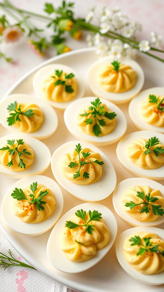 Spring Herb Deviled Eggs