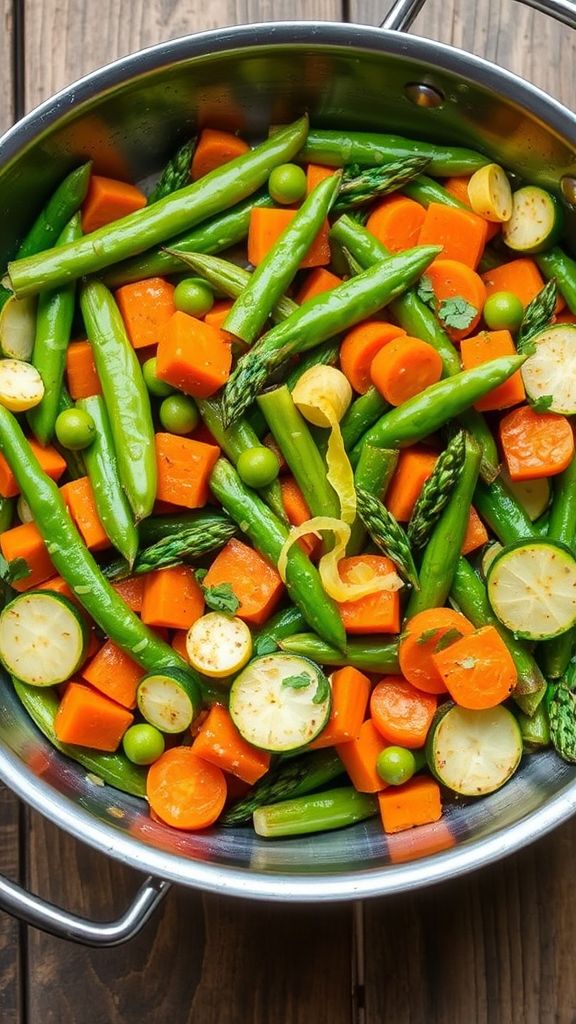 Spring Vegetable Medley with Lemon Zest