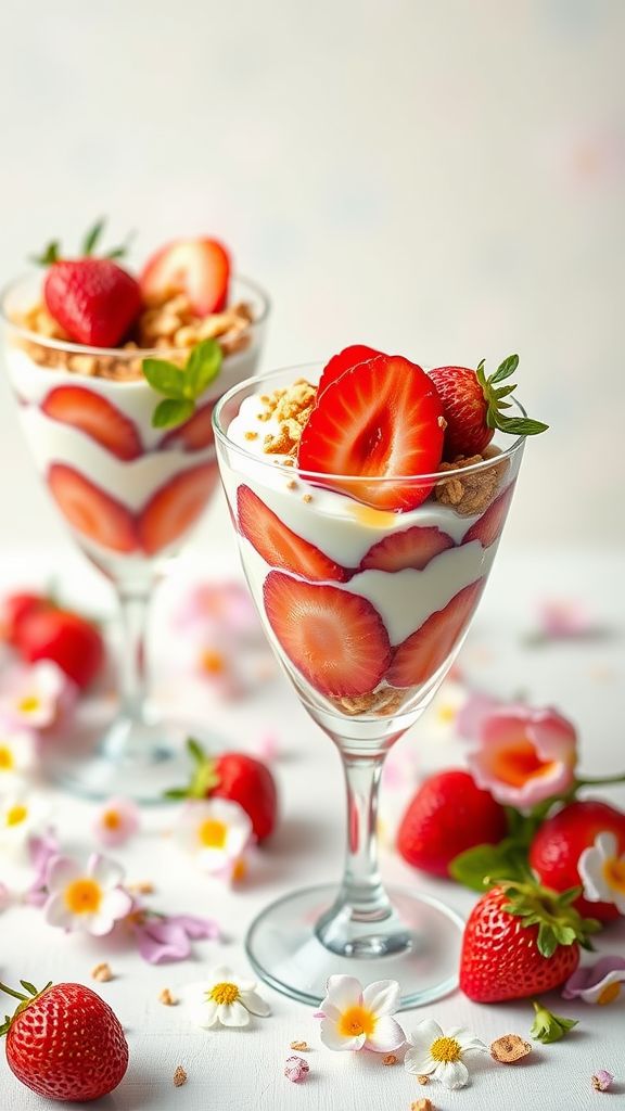 Springtime Strawberry Parfait