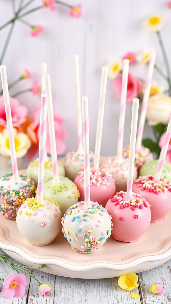 Springtime Surprise Cake Pops  