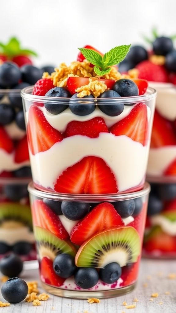 Stackable Fruit and Yogurt Cups  