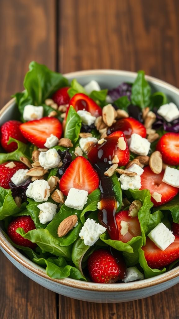 Strawberry and Goat Cheese Salad  