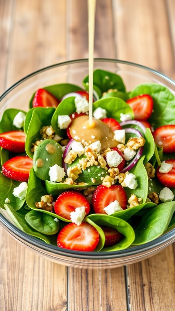 Strawberry Spinach Salad with Poppy Seed Dressing