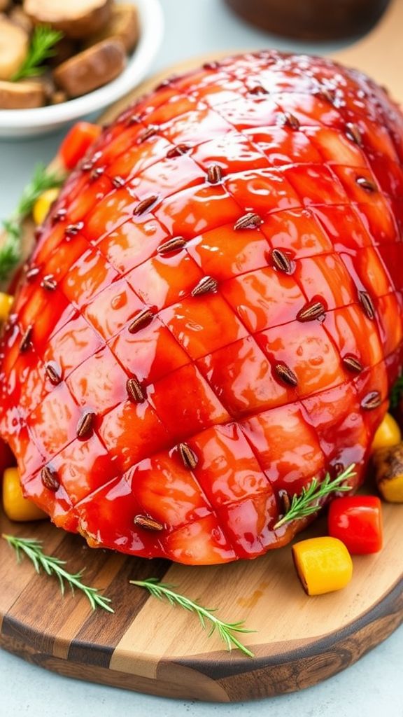 Sweet and Savory Maple Bourbon Ham