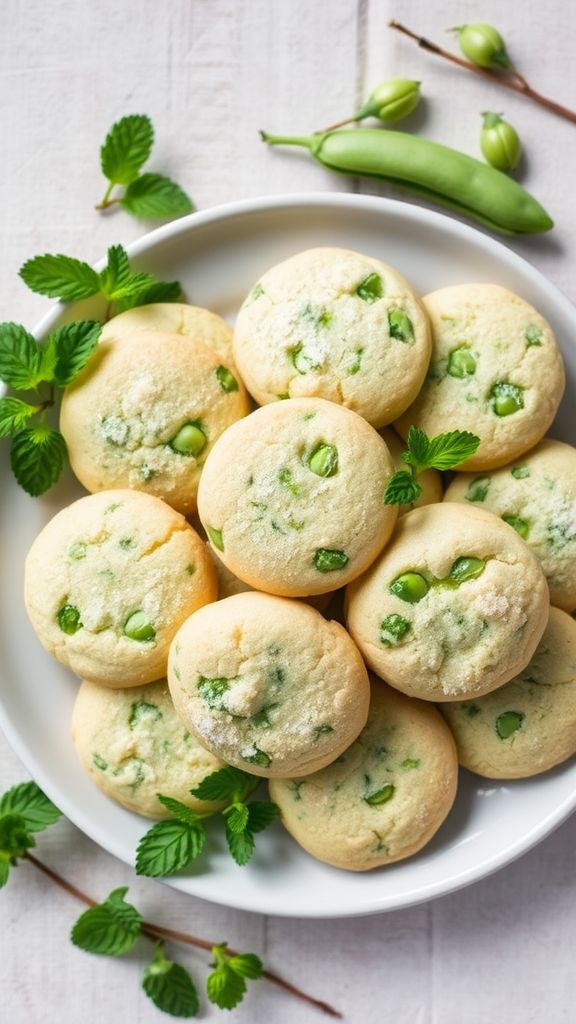 Sweet Pea and Mint Cookies  