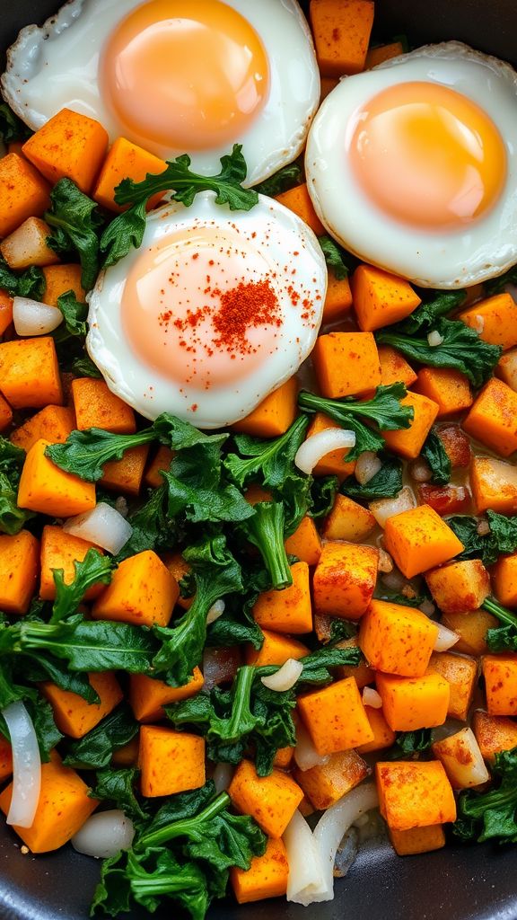 Sweet Potato and Kale Hash 