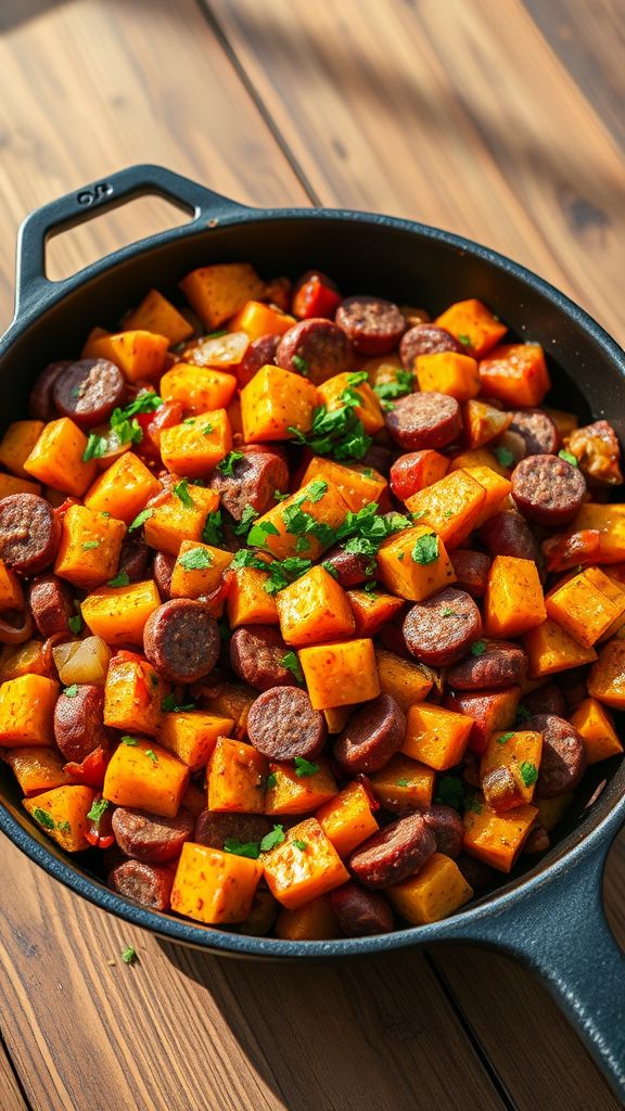 Sweet Potato and Sausage Hash