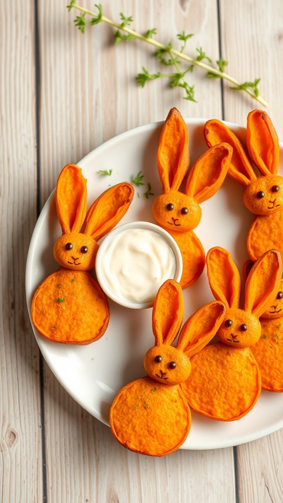 Sweet Potato Carrot Bunnies  