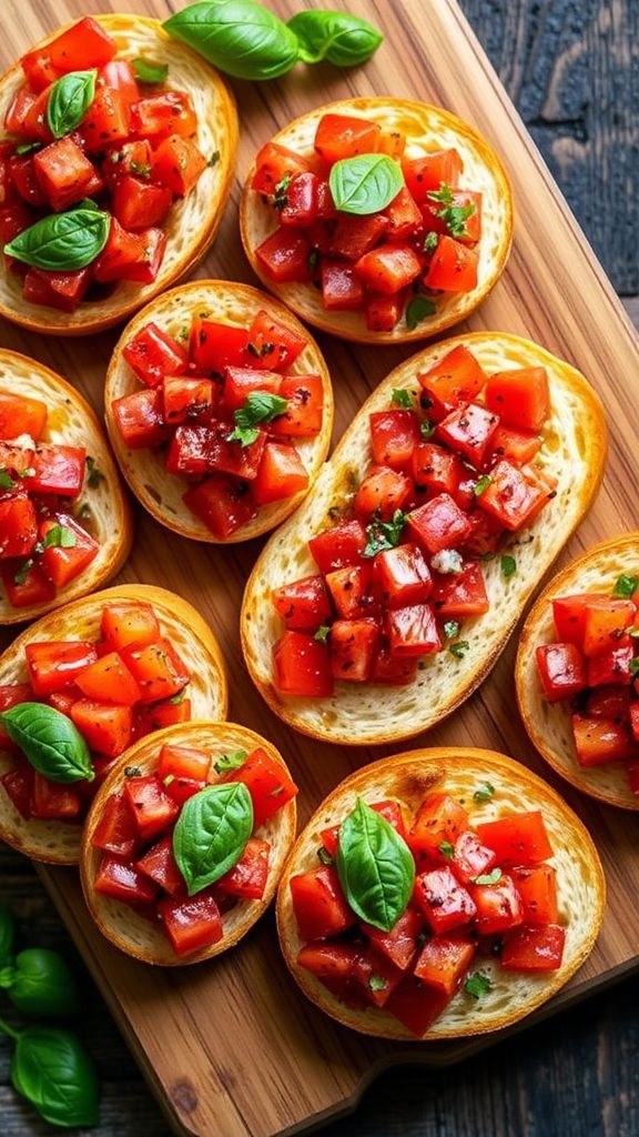 Tomato Basil Bruschetta 