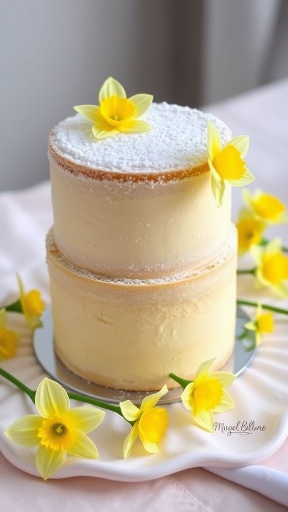 Vanilla Bean Daffodil Cake  