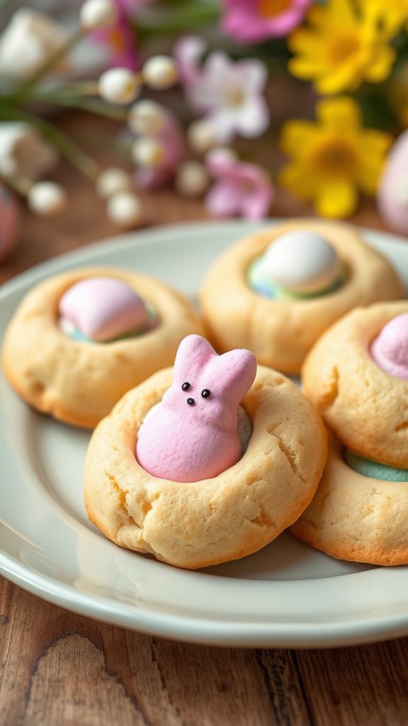 Vanilla Bean Marshmallow Peeps Cookies