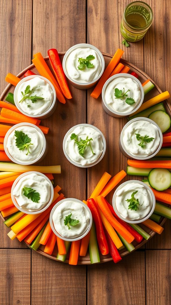 Veggie Garden Dip Cups  