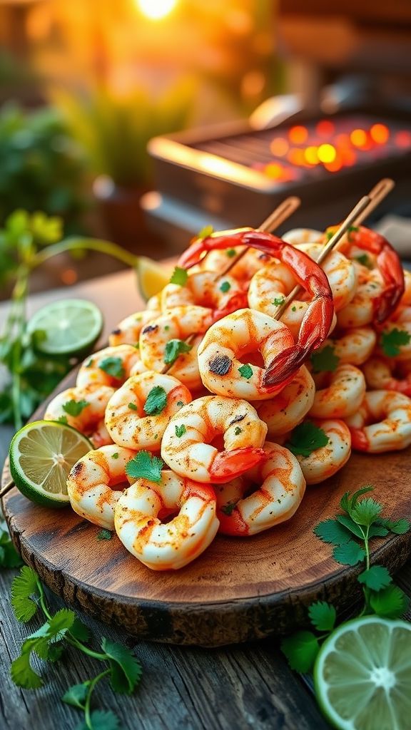 Zesty Lime Shrimp Skewers  