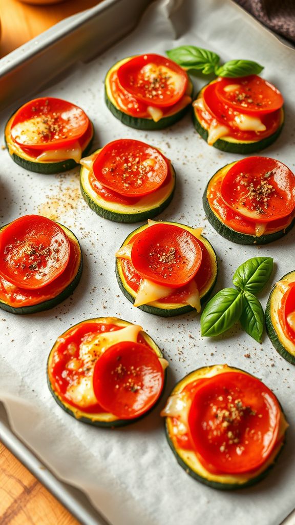 Zucchini Pizza Bites