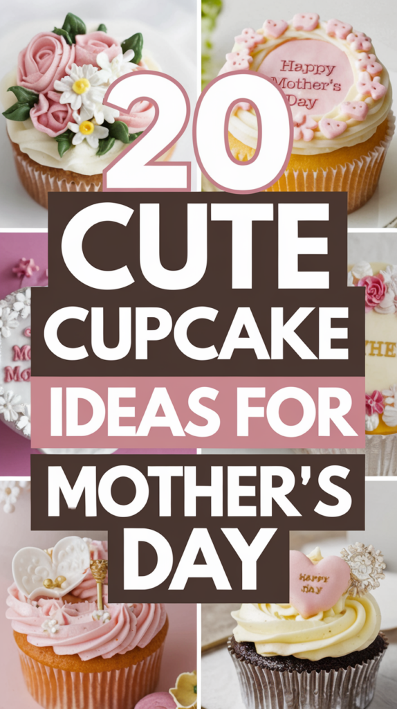 20 Cute Cupcake Ideas for Mother's Day