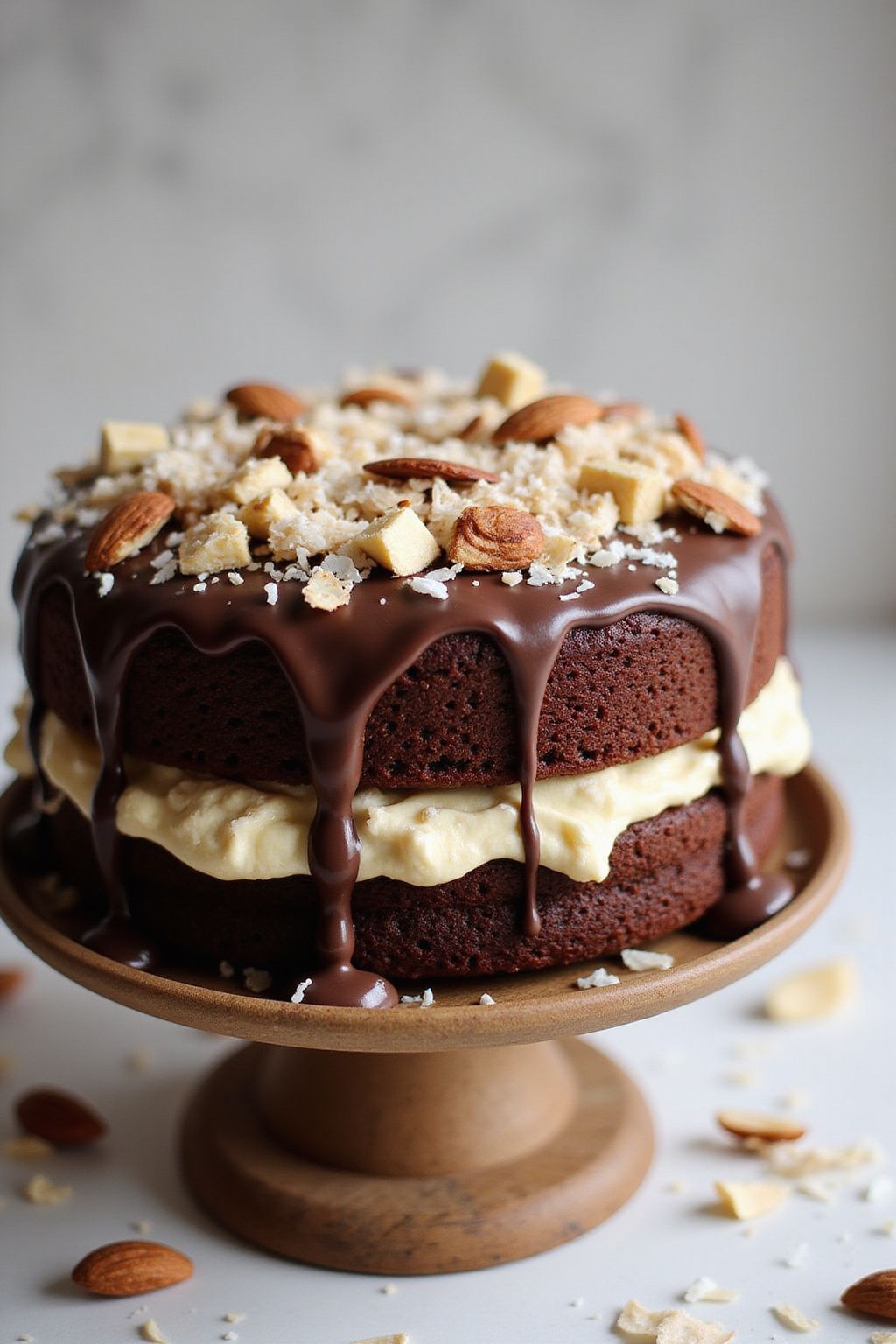 Almond Joy Surprise Cake