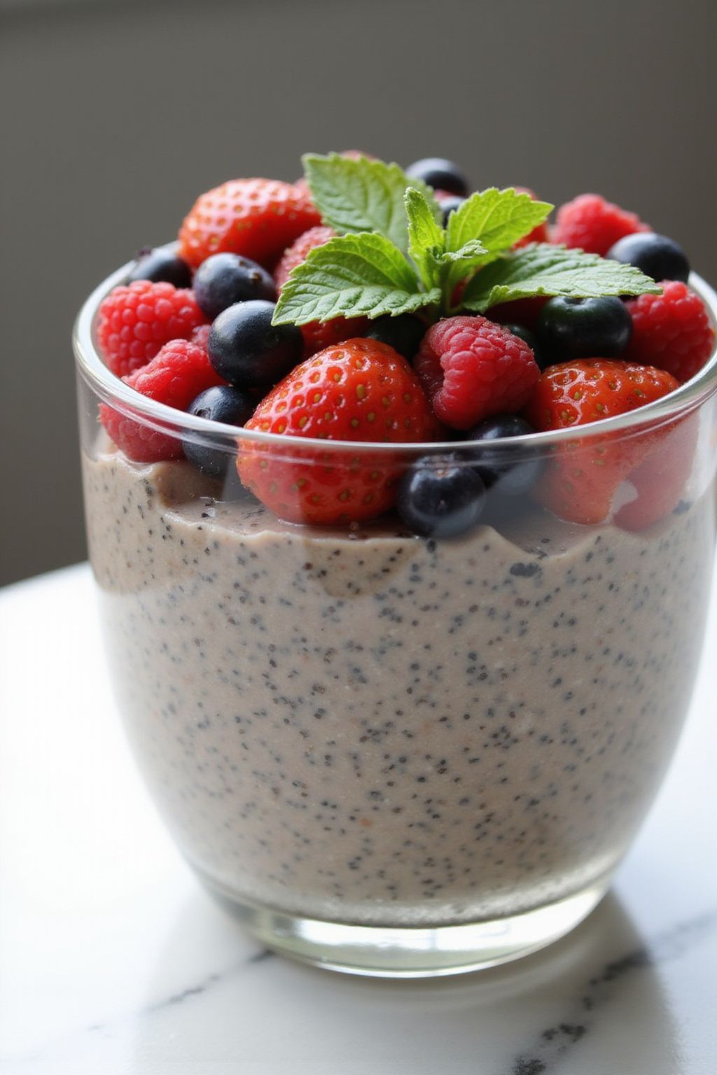 Berry Chia Seed Pudding  