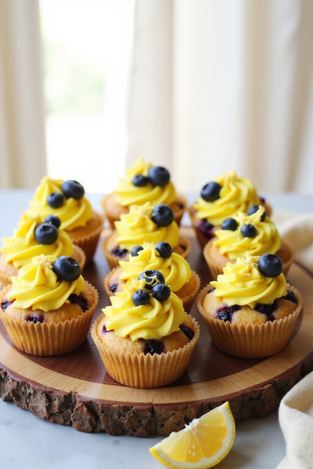 Blueberry Lemonade Cupcakes 