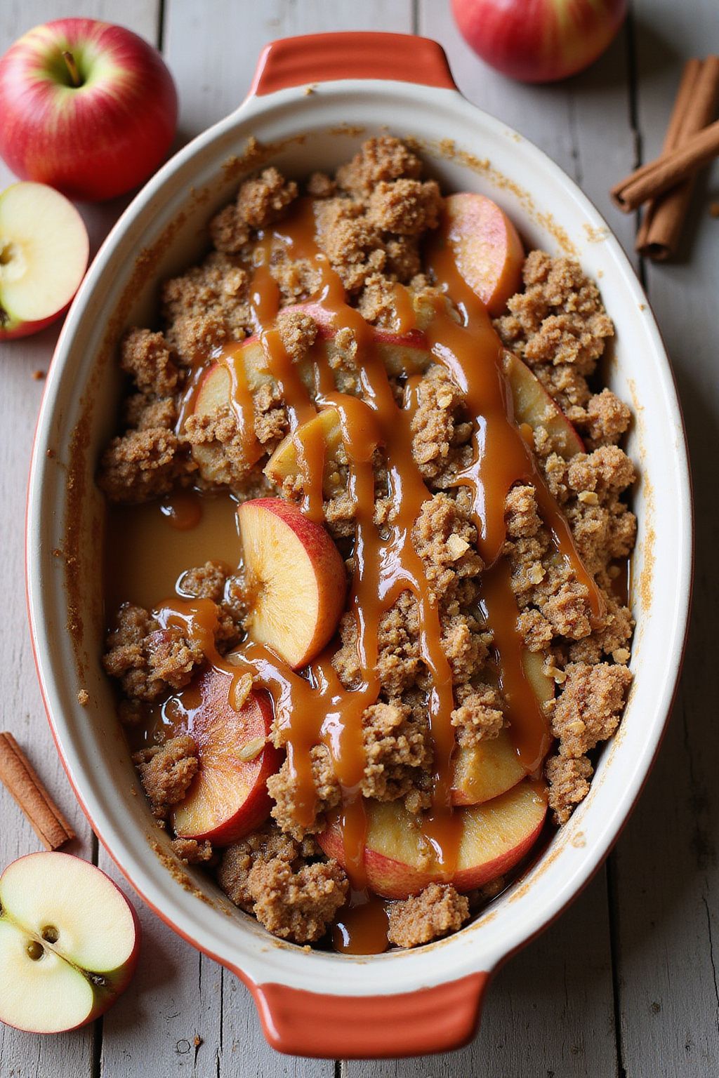 Caramel Apple Crisp  