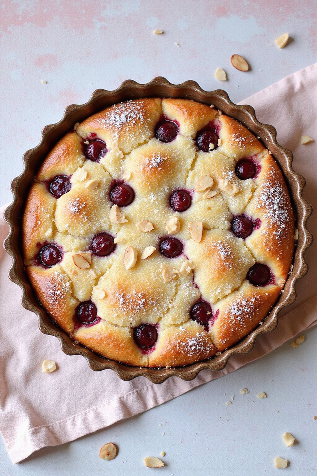 Cherry Almond Clafoutis  