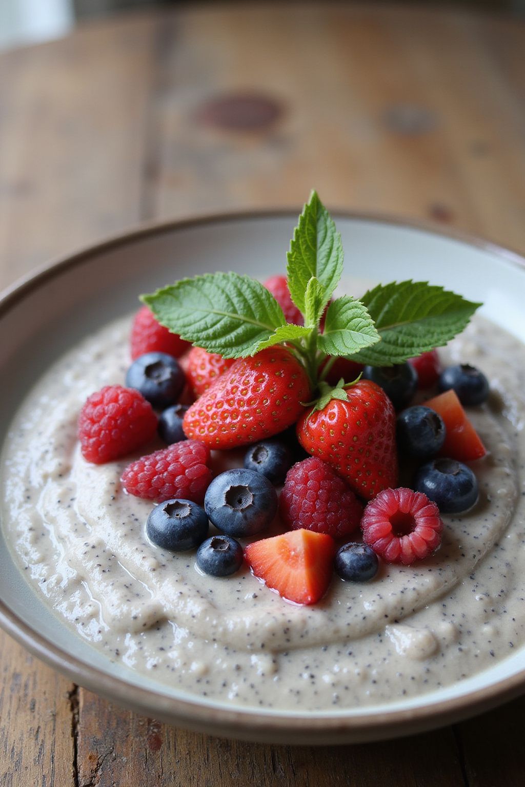 Chia Seed Pudding with Fresh Berries