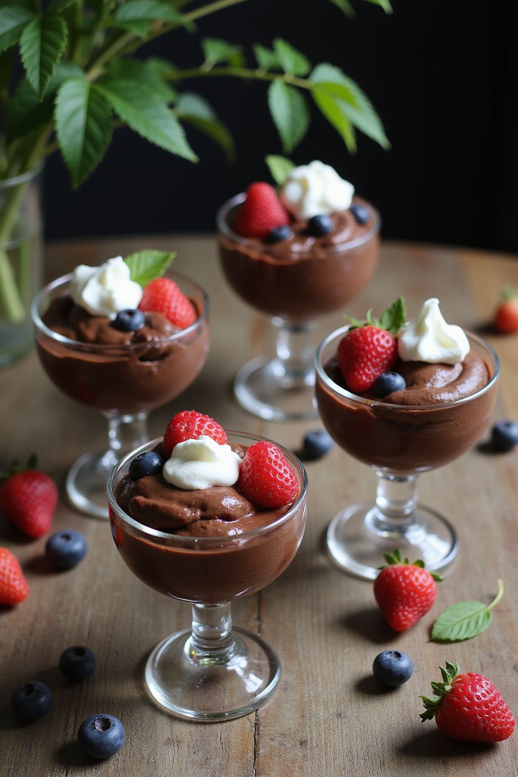 Chocolate Avocado Mousse Cups  