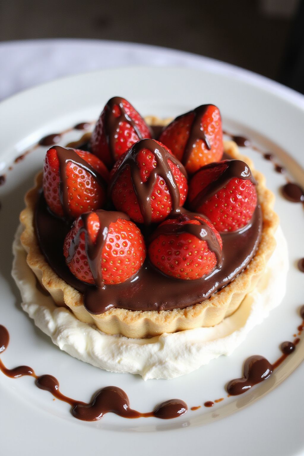 Chocolate-Covered Strawberry Tart  