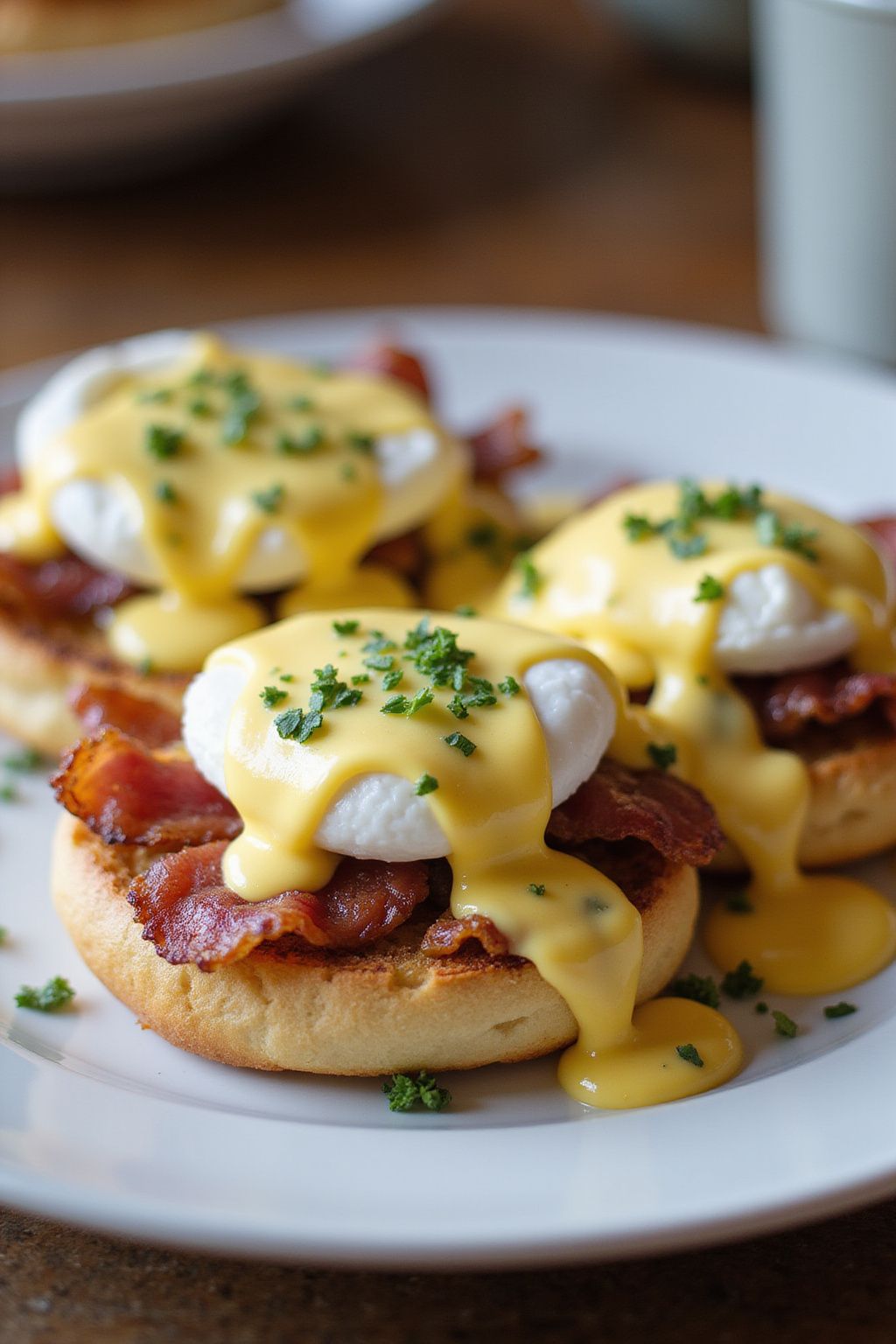 Classic Eggs Benedict with Hollandaise Sauce