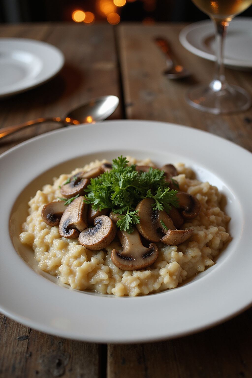 Creamy Mushroom Risotto  