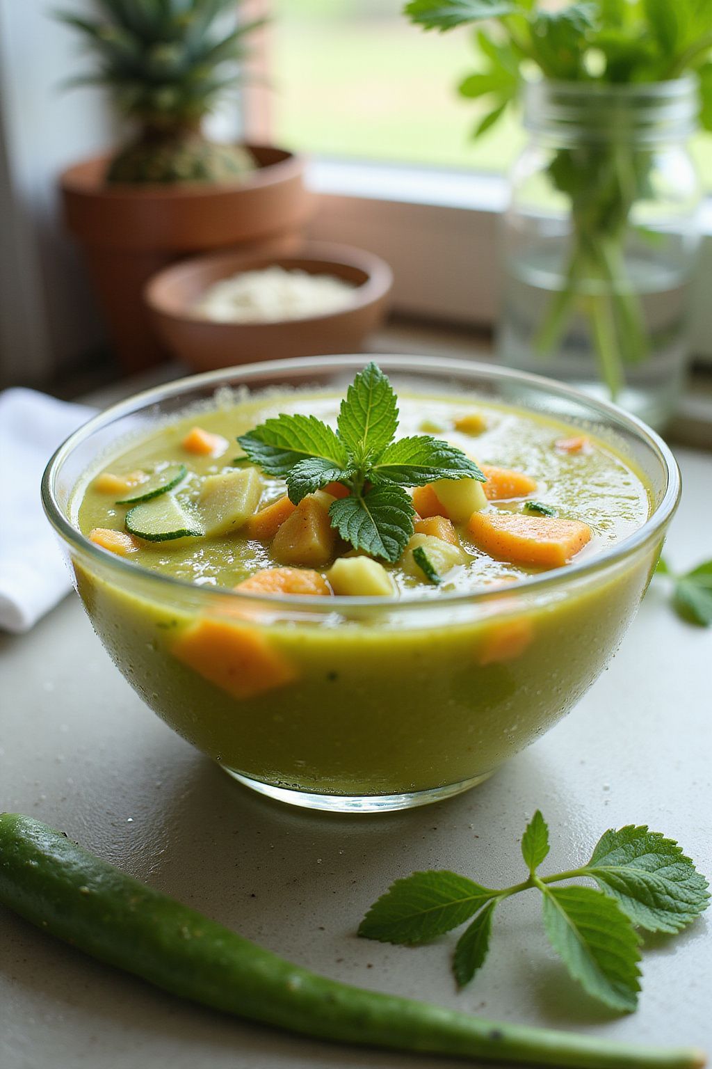 Cucumber and Melon Gazpacho