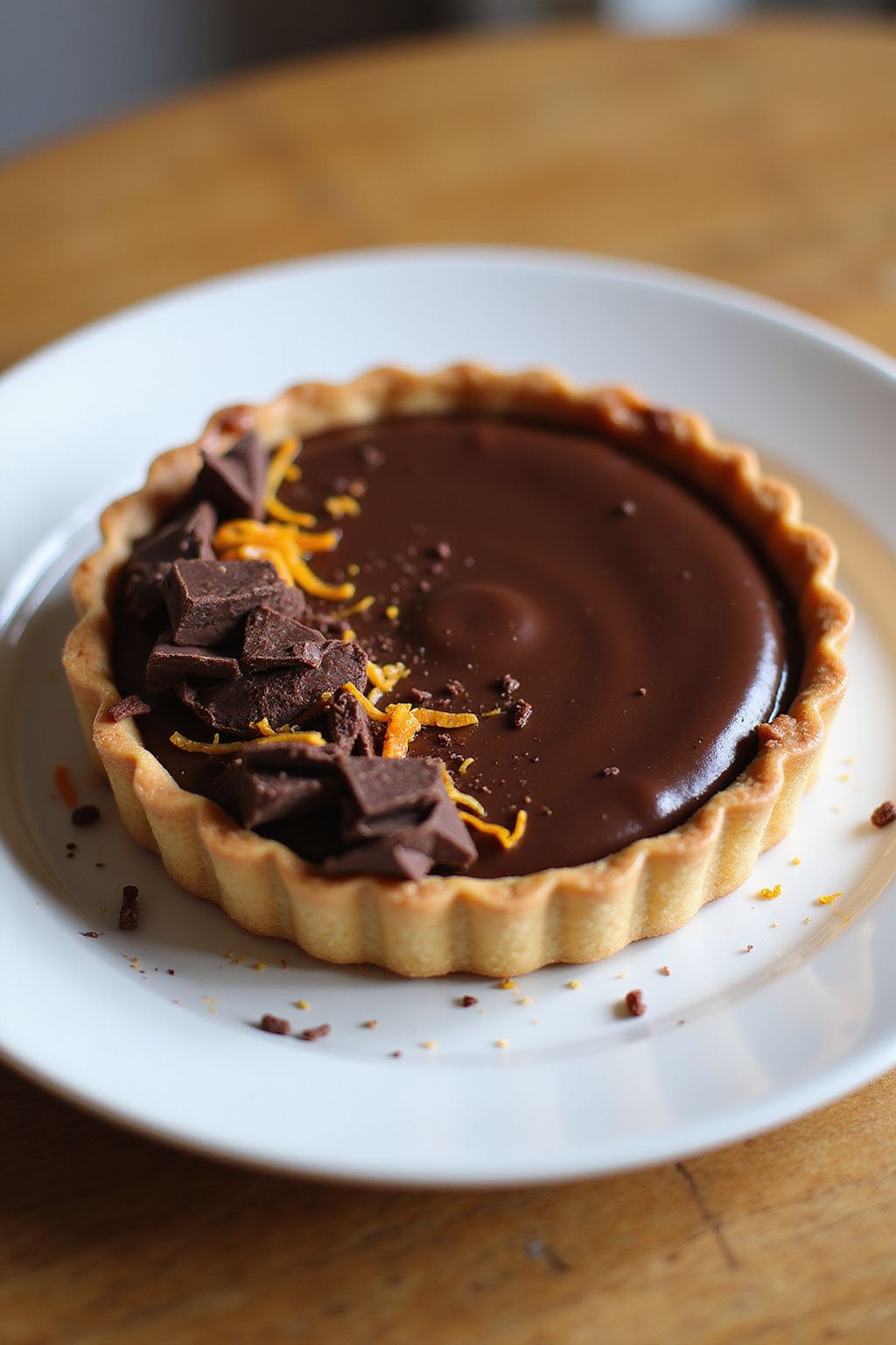 Dark Chocolate & Orange Tart