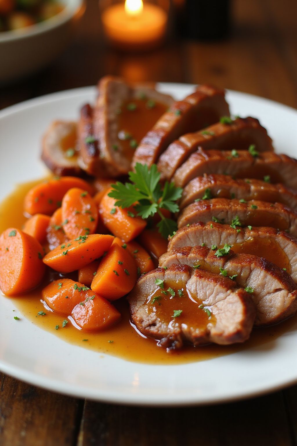 Duck à l'Orange with Honey Glazed Carrots 