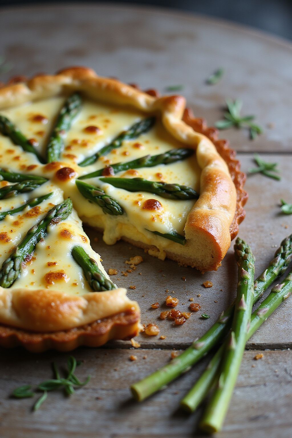 Elegant Egg and Asparagus Tart  