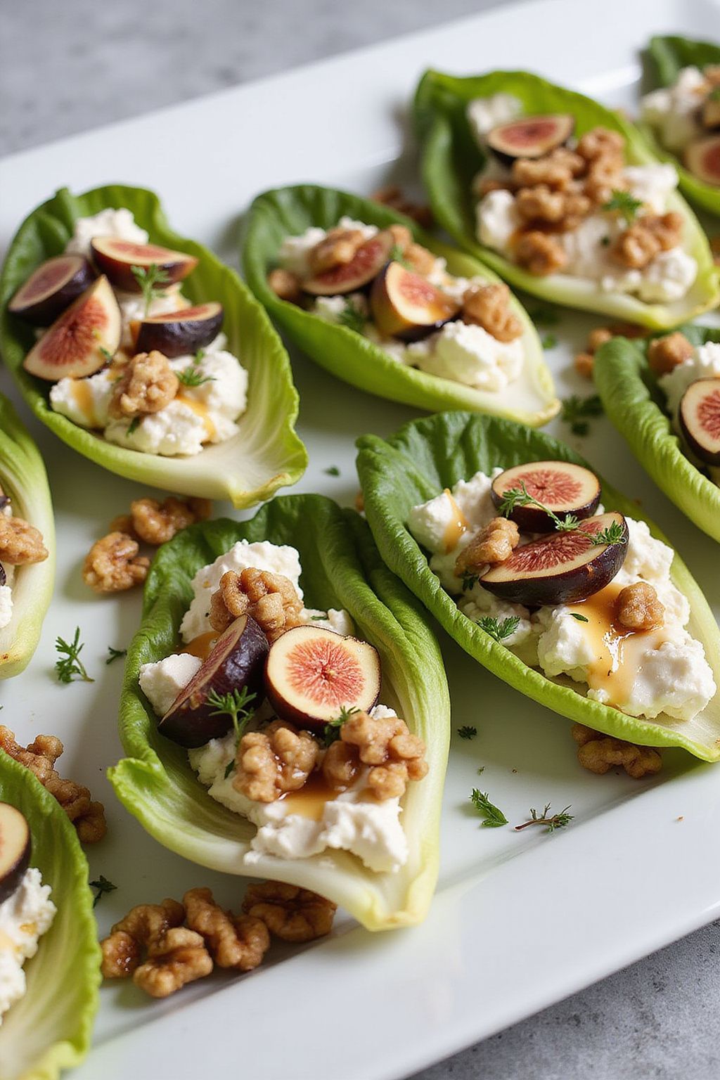 Fig and Goat Cheese Stuffed Endive  