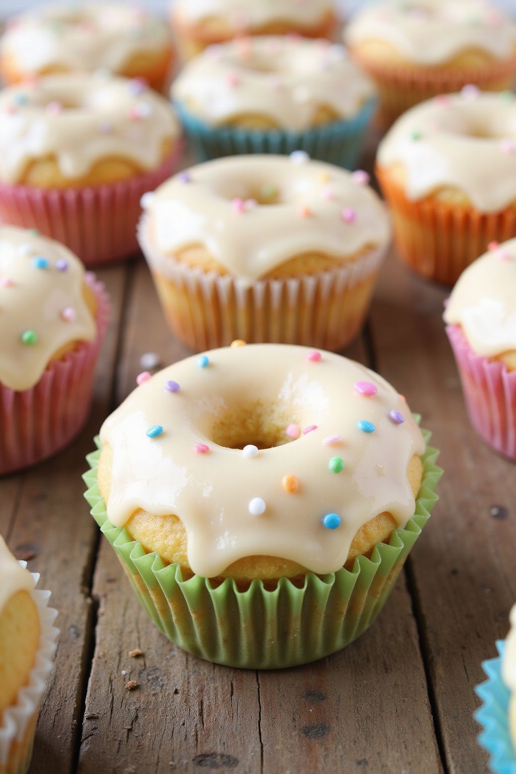 Glazed Donut Cupcakes 