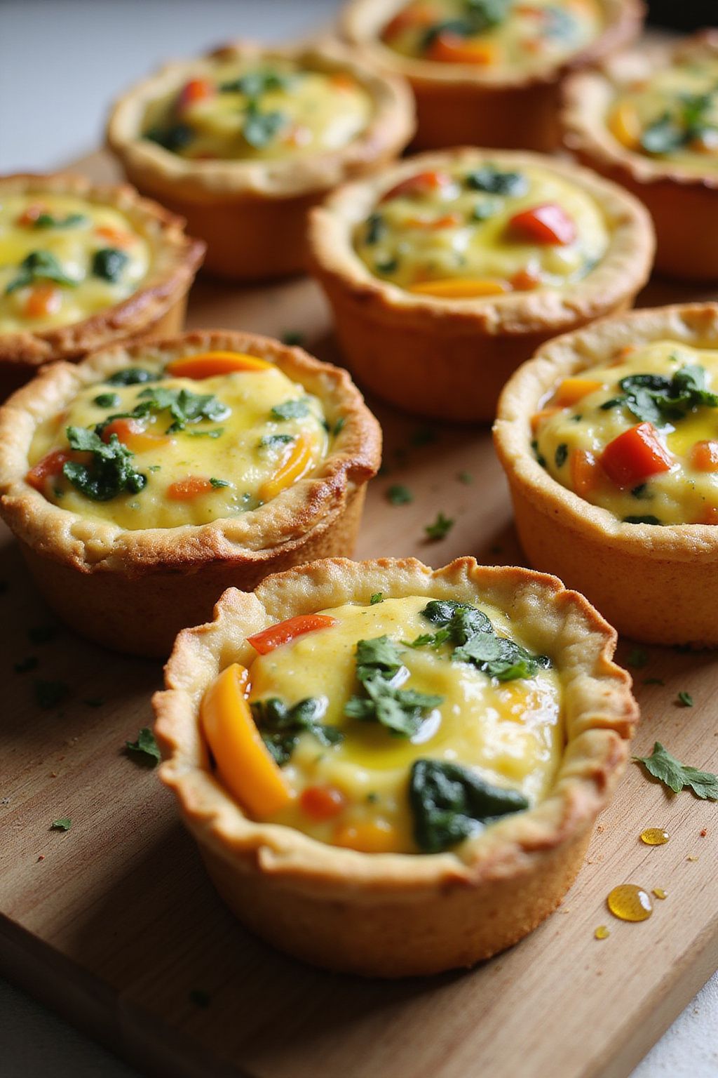 Herb-crusted Mini Quiche  