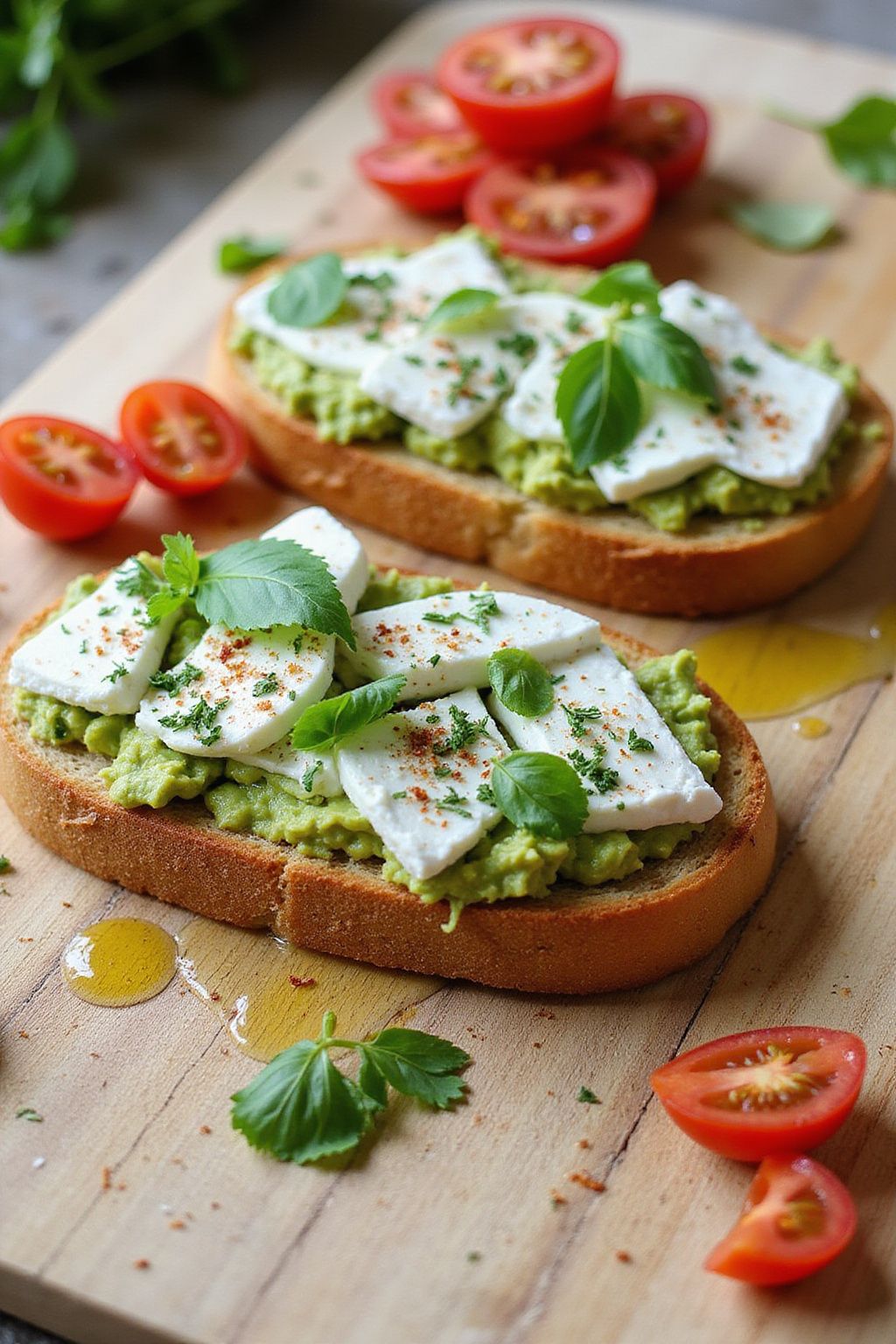 Herbed Goat Cheese Avocado Toast  