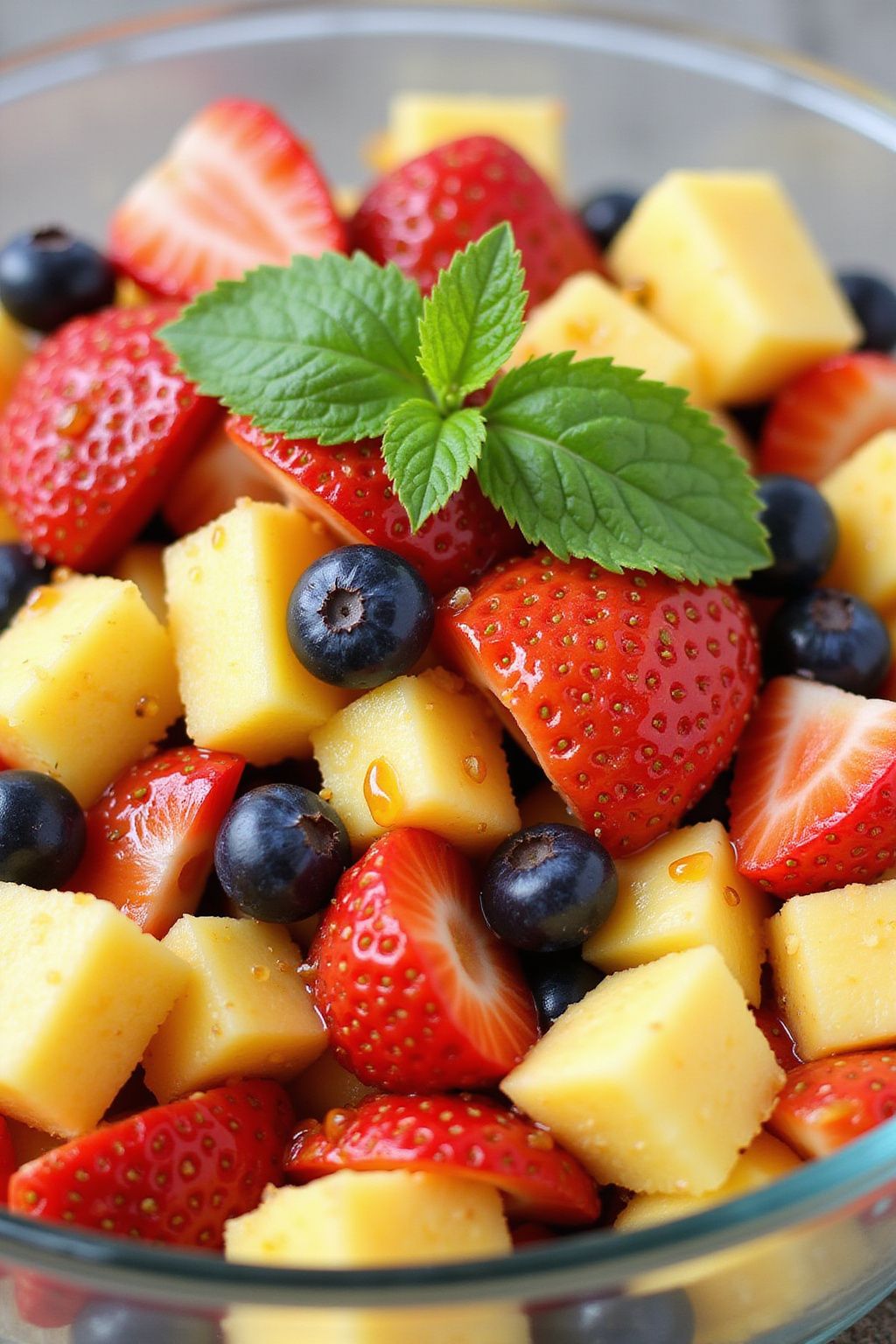 Honey-Glazed Fruit Salad  