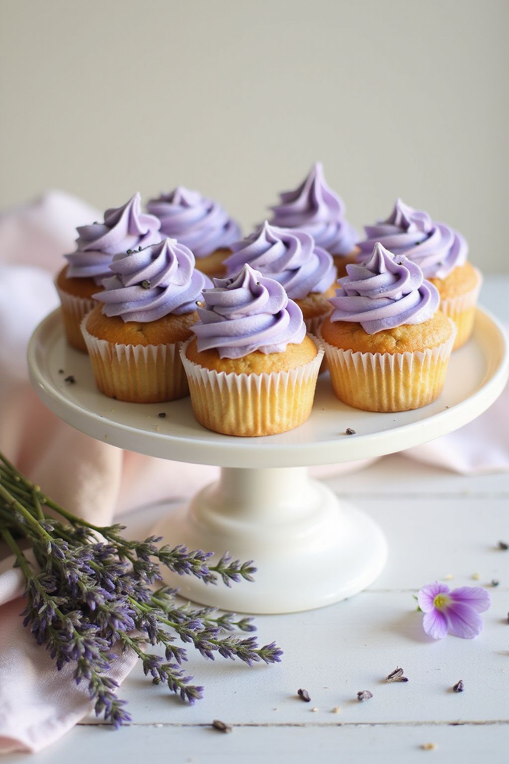 Lavender Honey Cupcakes 