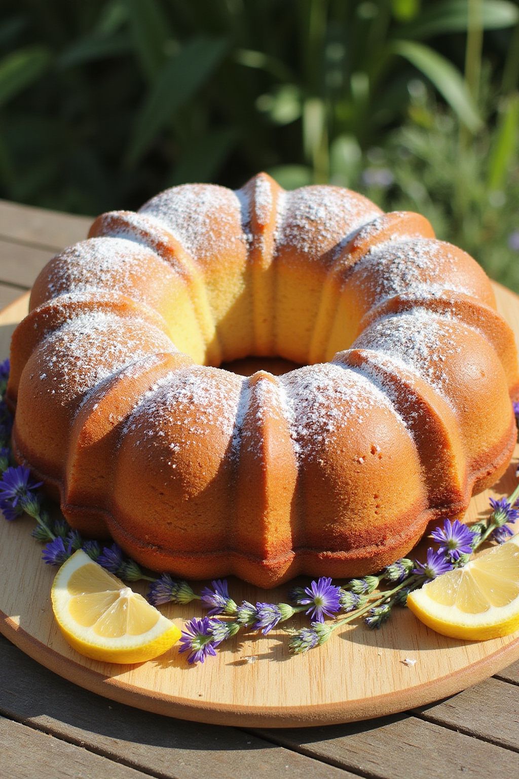 Lemon Lavender Bundt Cake