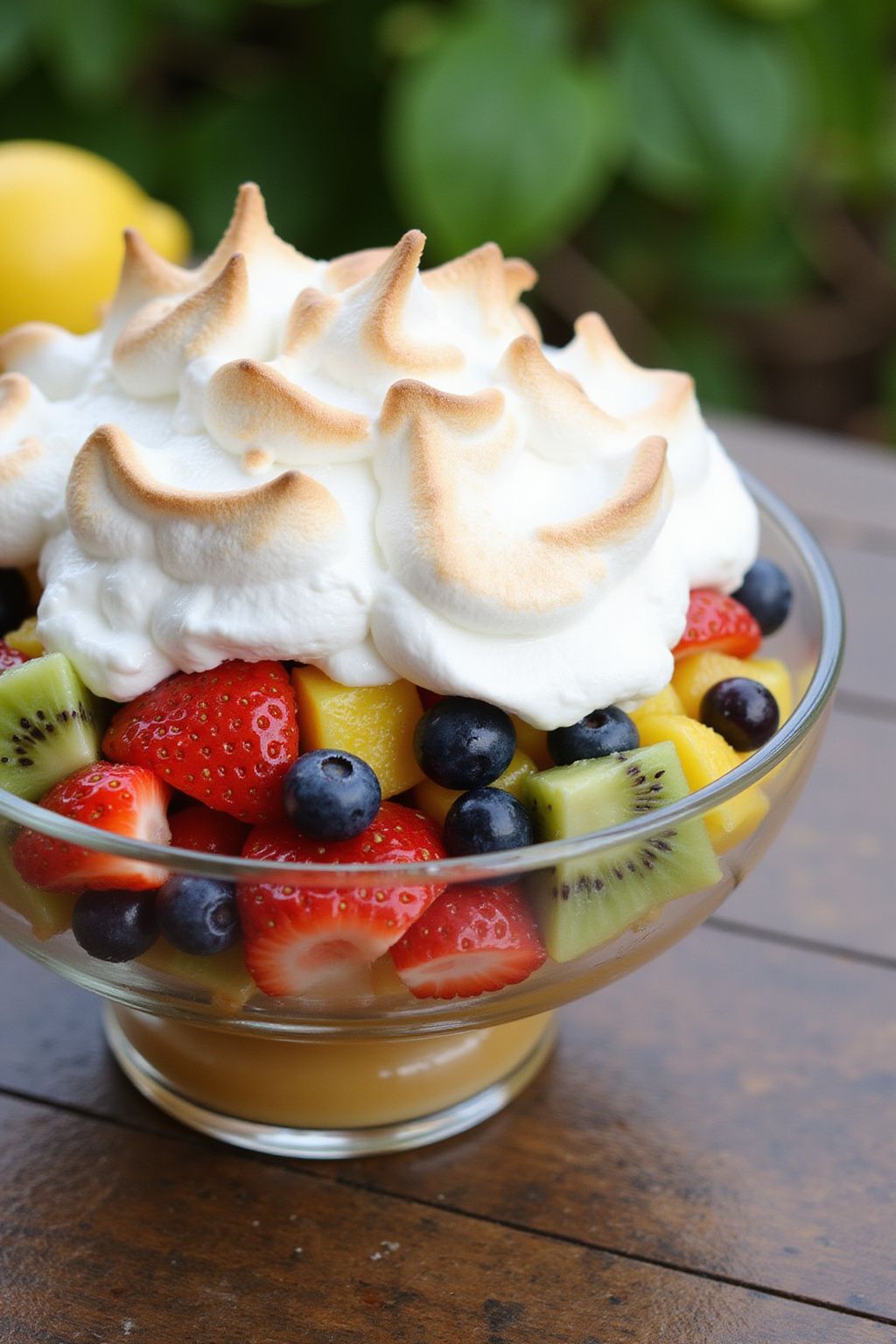 Lemon Meringue Fruit Salad  